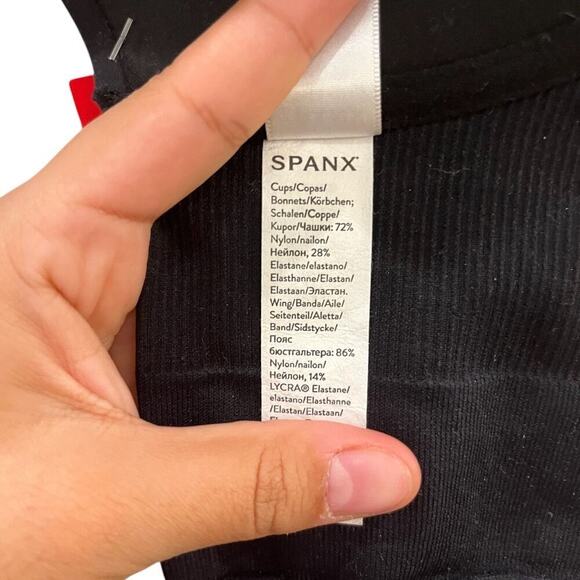 SPANX Black Bra-Llelujah Lightly Lined Full Coverage Bra - T-Shirt Bra 38D NWT - Picture 5 of 6